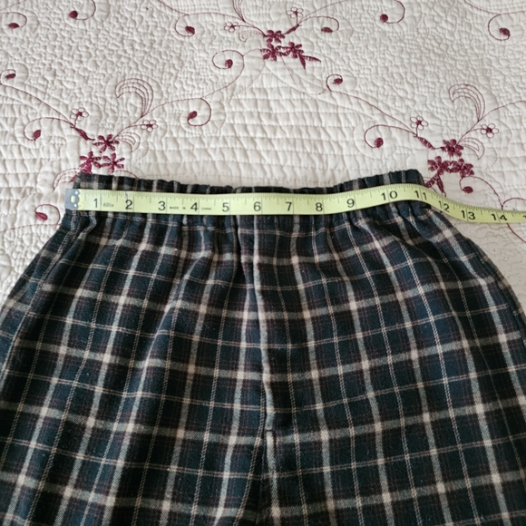 Brandy Melville Plaid Soft Flannel Pants Straightleg Womens - Picture 7 of 13